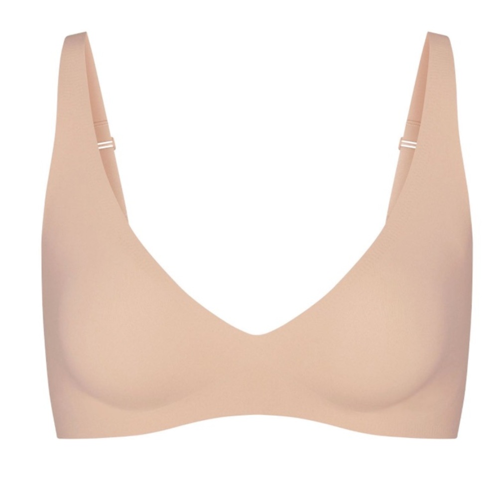 SKIMS Naked Plunge Bralette Bra in Nude (Mica)
